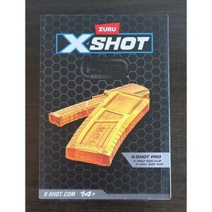 NIP Zuru X-Shot Pro Series 1 Half Size Clip And 1 Full Size Clip